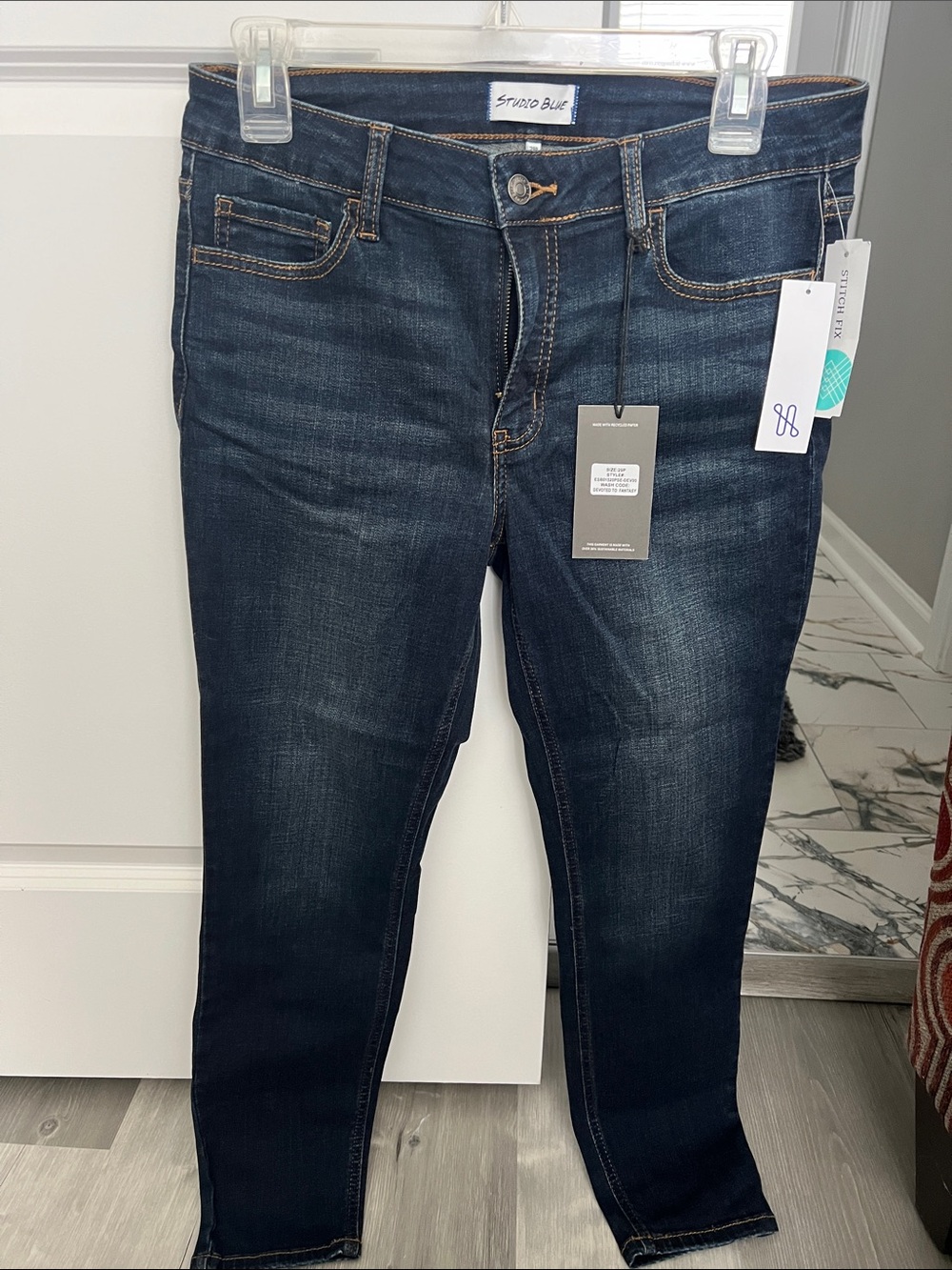Studio Men Dark Indigo Skinny Jeans